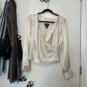 Ralph Lauren Silk Wrap Top